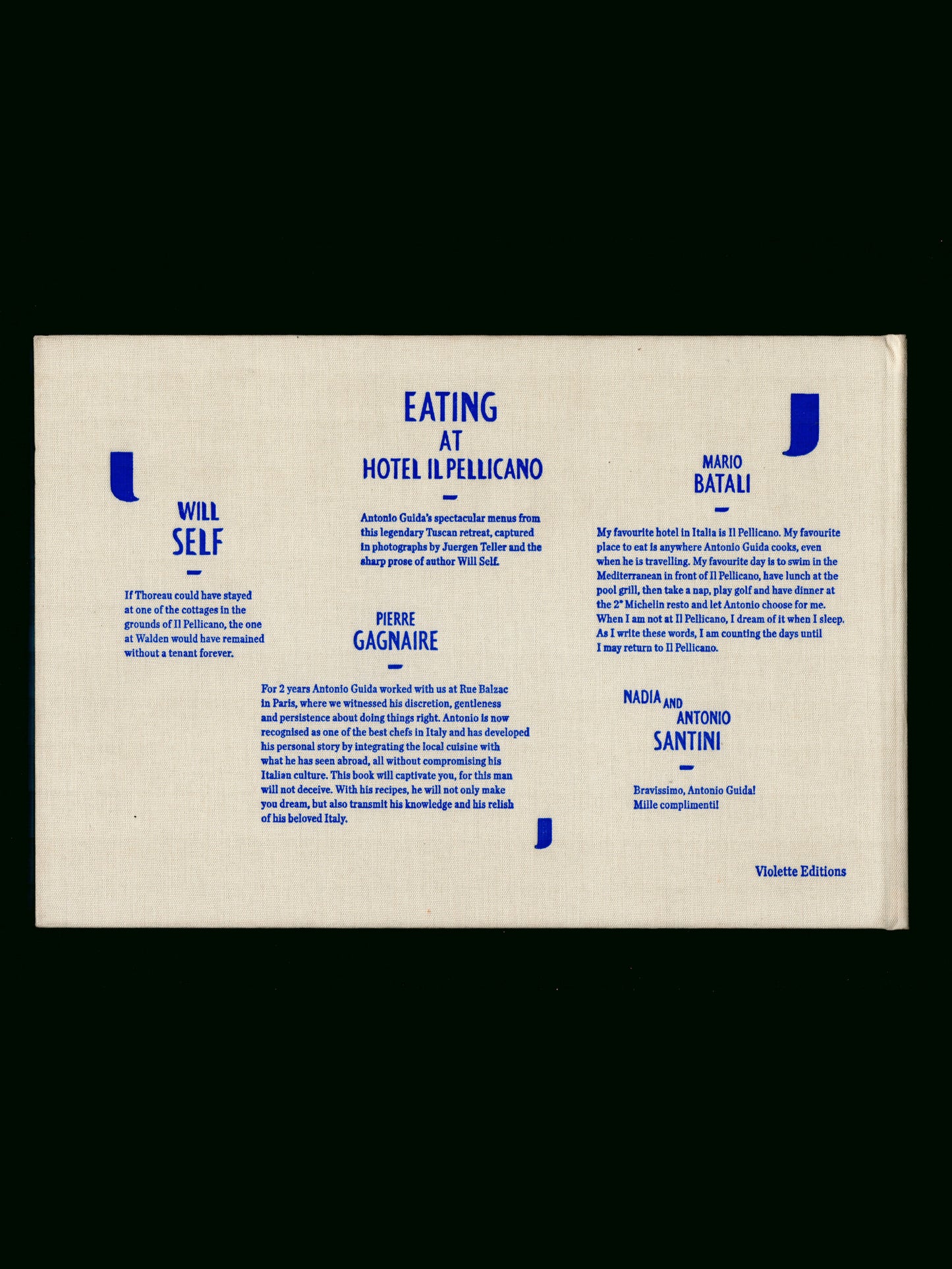 EATING AT HOTEL IL PELLICANO (2013) SIGNED