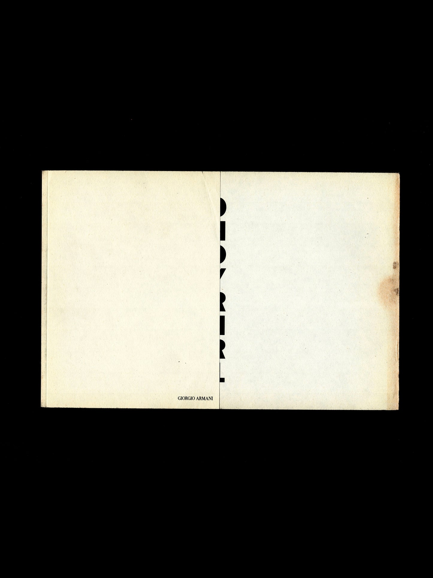 GIORGIO ARMANI FILMED BY PETER LINDBERGH (2001)