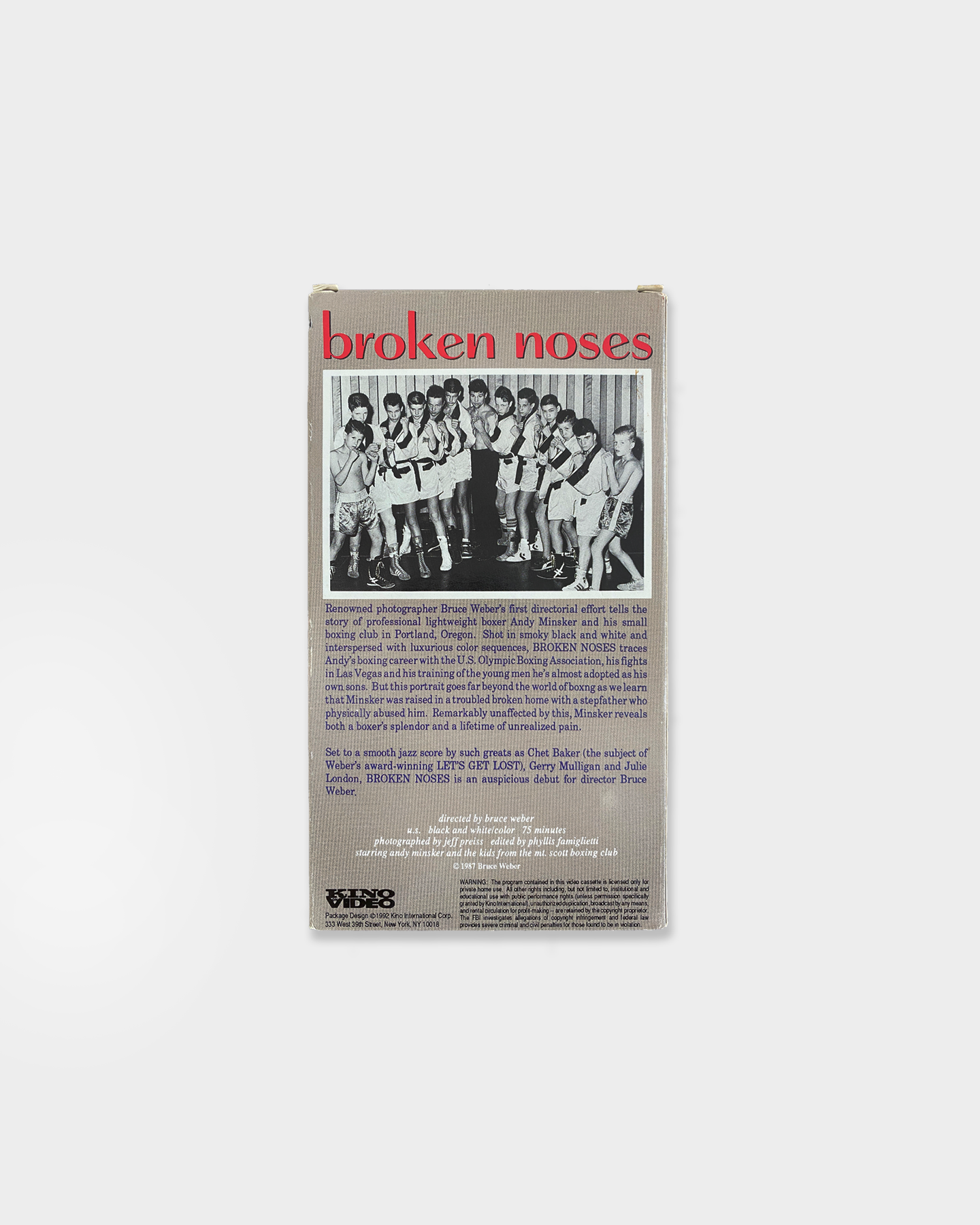 Broken Noses VHS (1992)