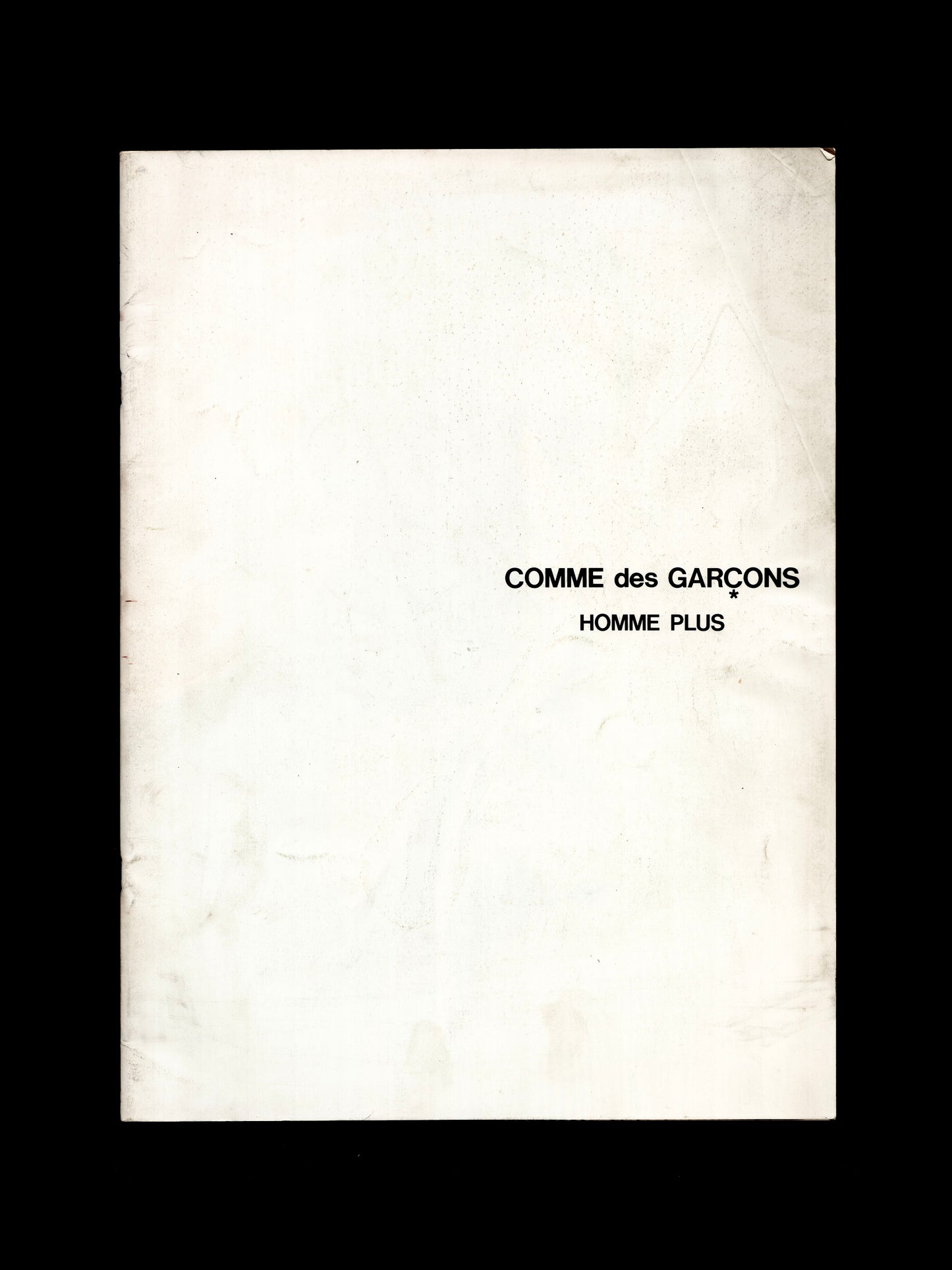 COMME DES GARCONS HOMME PLUS NO.5 (1987)