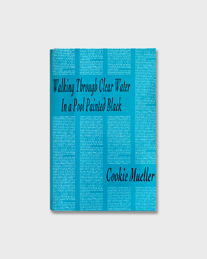Cookie Mueller - Walking Through Clear Water In A Pool Painted Black (1990)